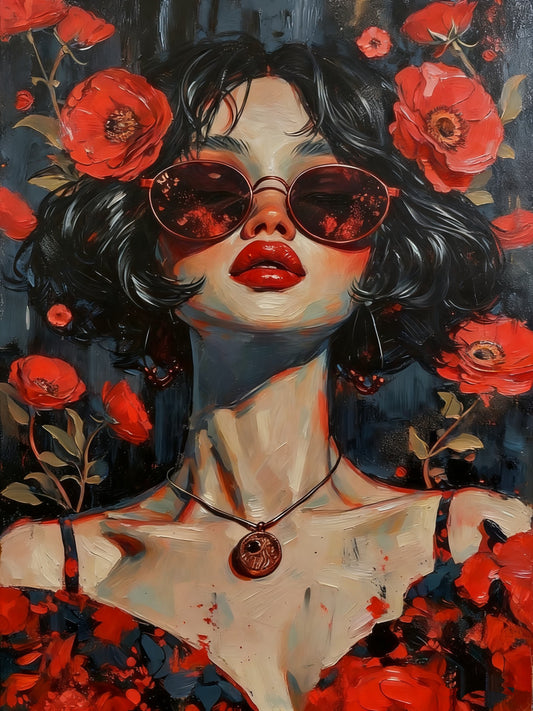 Floral Stylish Girl