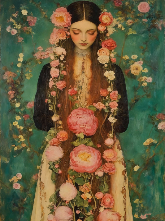Flower Adorned Lady