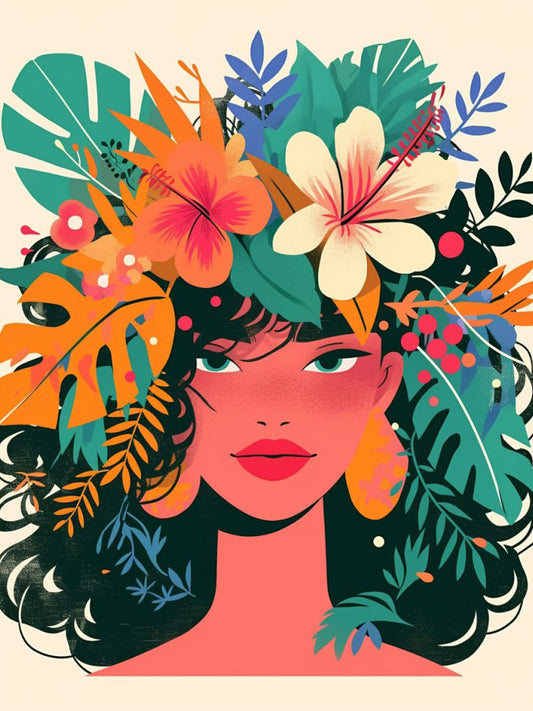 Happy Flower Girl