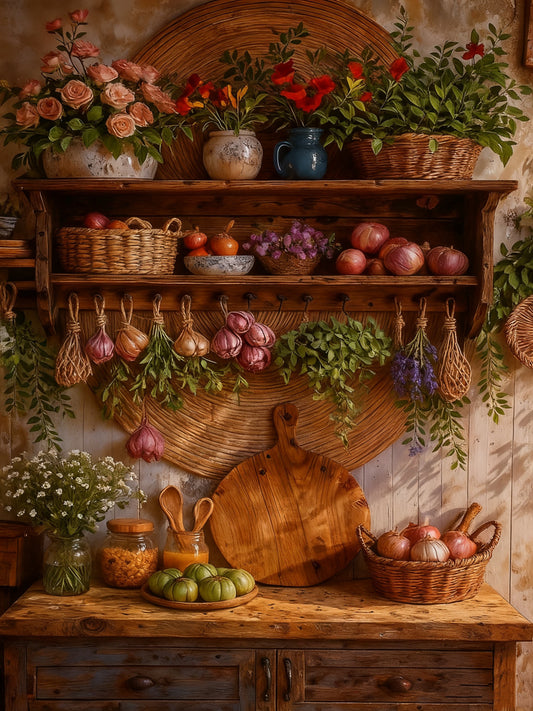 Cozy Kitchen Shelf