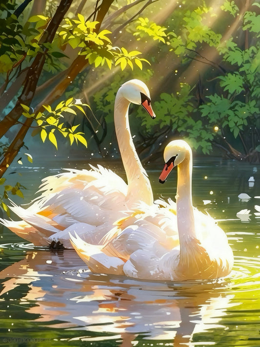Swans on the Lake