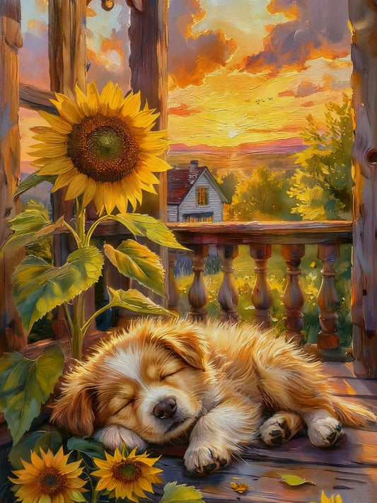 Sunset Puppy