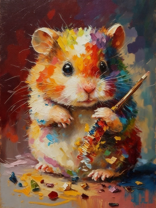 Colorful Hamster Artist