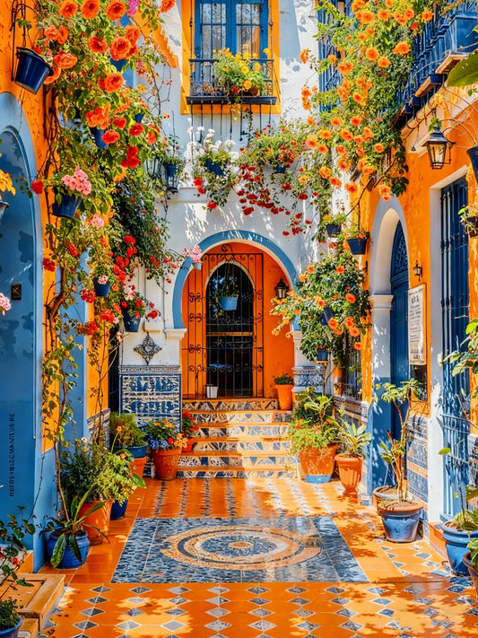 Colourful Courtyard in Bloom