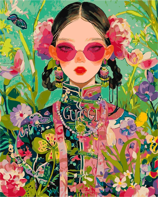Floral Fashion Lady