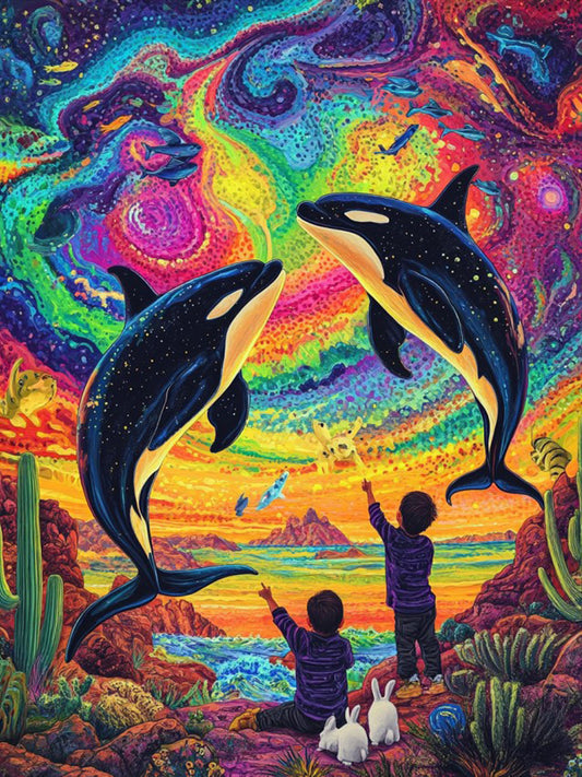 Jumping Dolphins