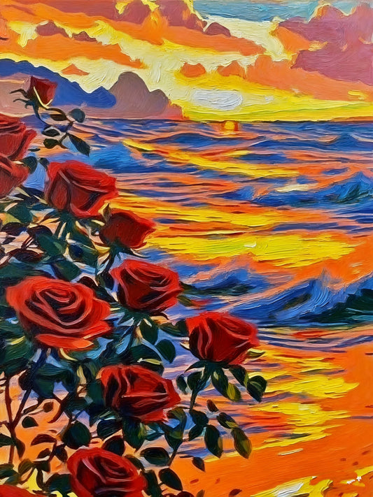 Seaside Red Roses